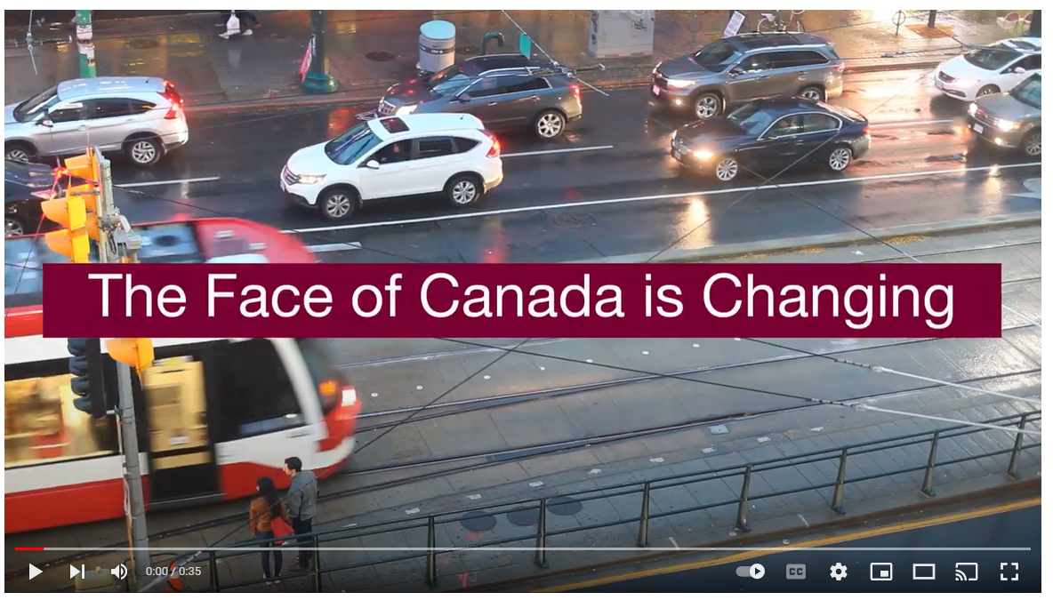 Face of Canada is Changing Video