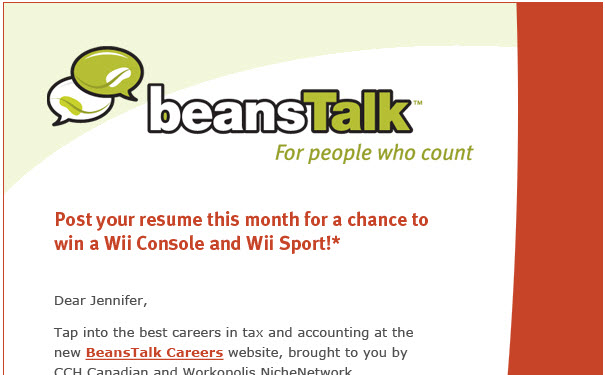 beansTalk email